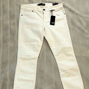 White jeans no rips.